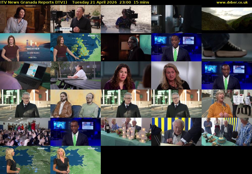 ITV News Granada Reports (ITV1) Tuesday 21 April 2026 23:00 - 23:15