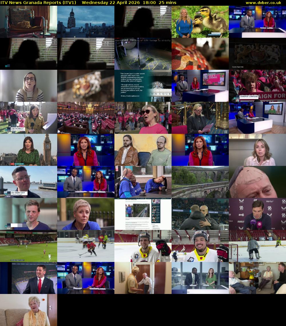 ITV News Granada Reports (ITV1) Wednesday 22 April 2026 18:00 - 18:25