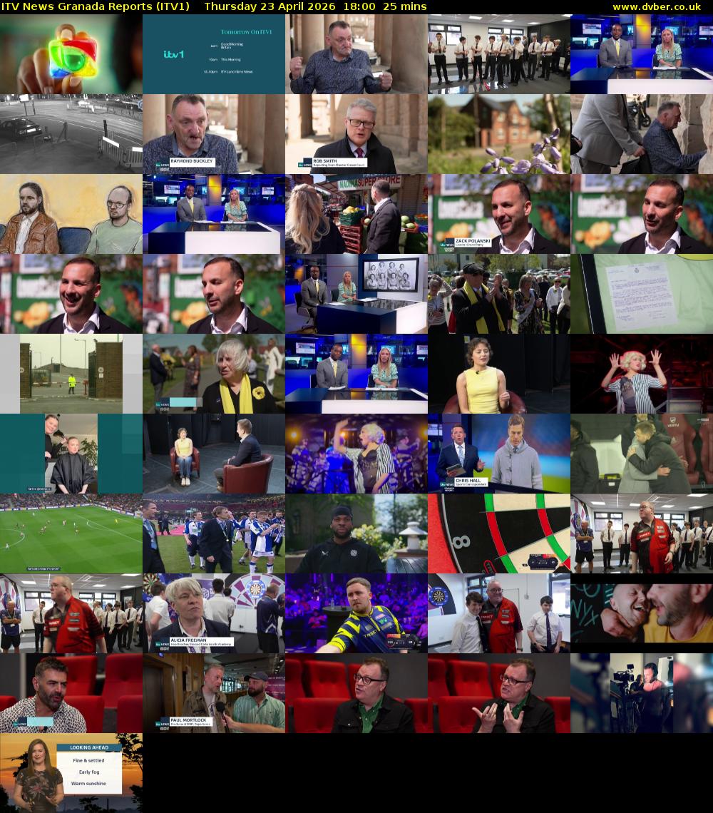 ITV News Granada Reports (ITV1) Thursday 23 April 2026 18:00 - 18:25