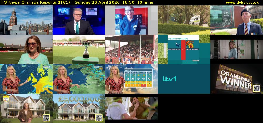 ITV News Granada Reports (ITV1) Sunday 26 April 2026 18:50 - 19:00