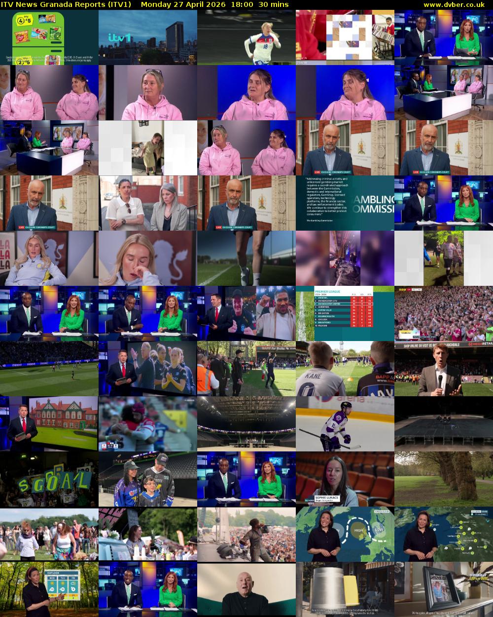 ITV News Granada Reports (ITV1) Monday 27 April 2026 18:00 - 18:30