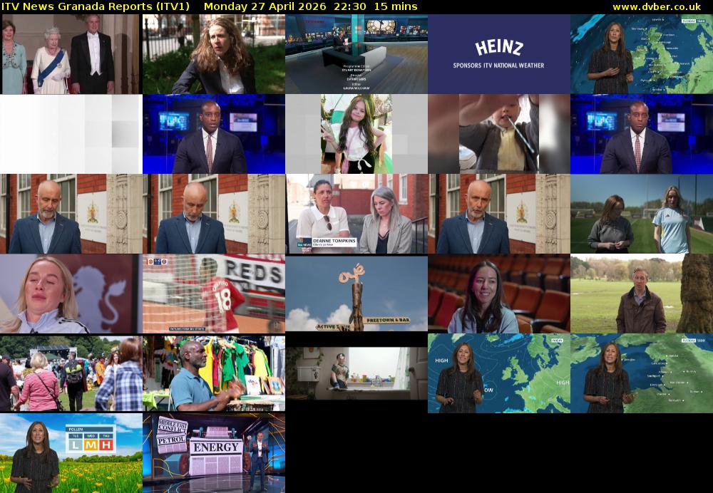 ITV News Granada Reports (ITV1) Monday 27 April 2026 22:30 - 22:45