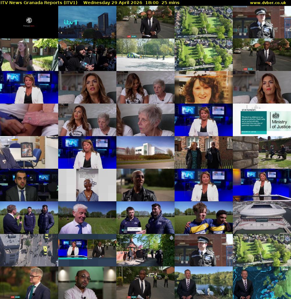 ITV News Granada Reports (ITV1) Wednesday 29 April 2026 18:00 - 18:25