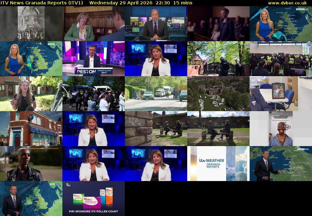 ITV News Granada Reports (ITV1) Wednesday 29 April 2026 22:30 - 22:45