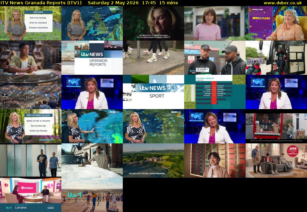 ITV News Granada Reports (ITV1) Saturday 2 May 2026 17:45 - 18:00