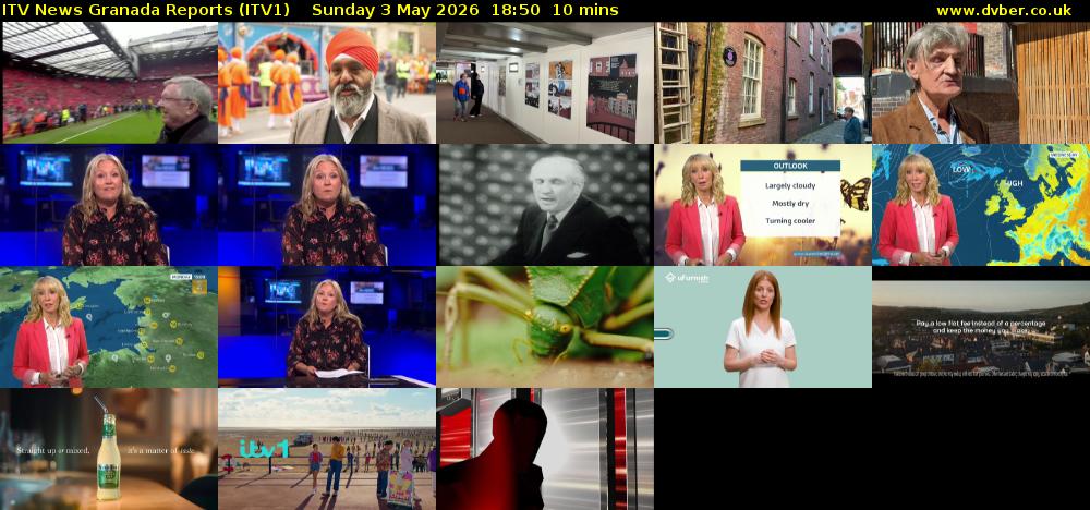 ITV News Granada Reports (ITV1) Sunday 3 May 2026 18:50 - 19:00