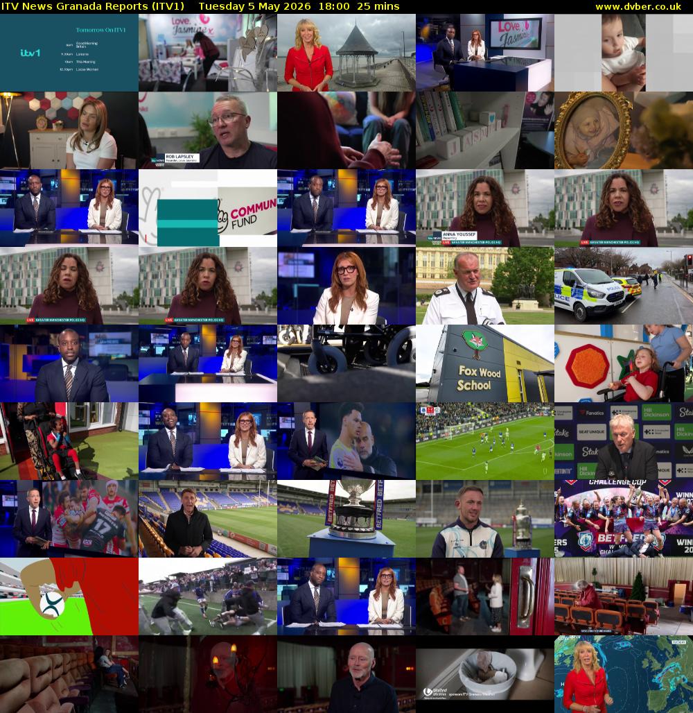 ITV News Granada Reports (ITV1) Tuesday 5 May 2026 18:00 - 18:25