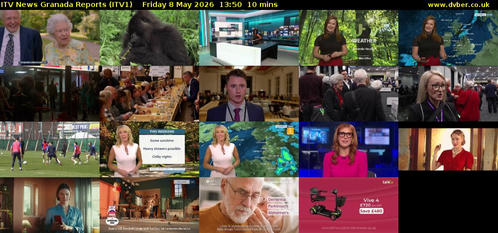 ITV News Granada Reports (ITV1) Friday 8 May 2026 13:50 - 14:00