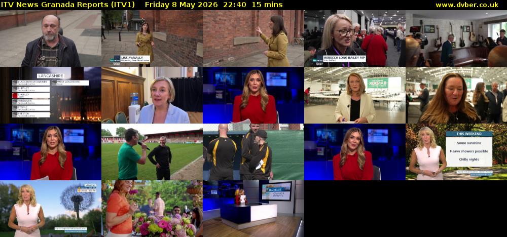 ITV News Granada Reports (ITV1) Friday 8 May 2026 22:40 - 22:55