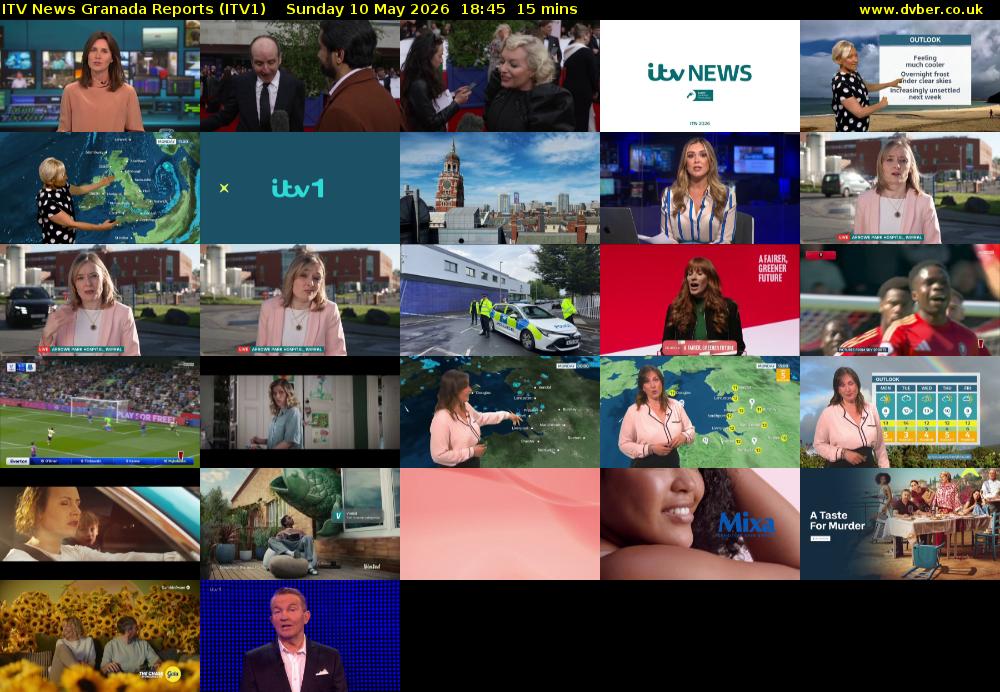ITV News Granada Reports (ITV1) Sunday 10 May 2026 18:45 - 19:00