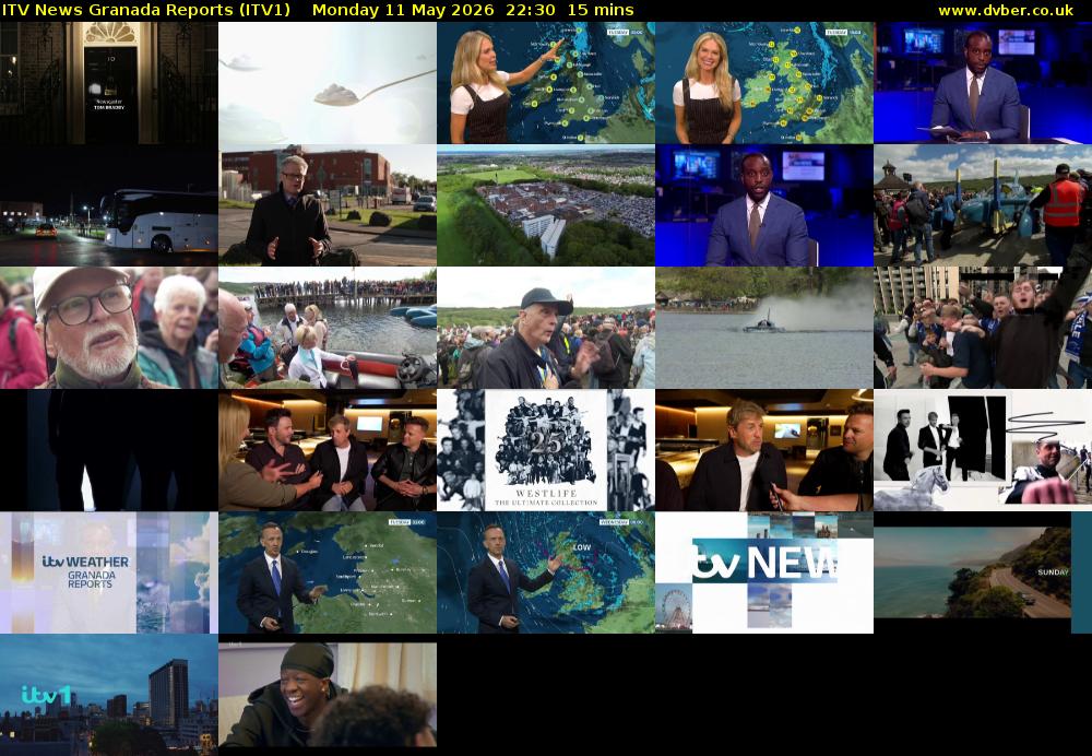 ITV News Granada Reports (ITV1) Monday 11 May 2026 22:30 - 22:45
