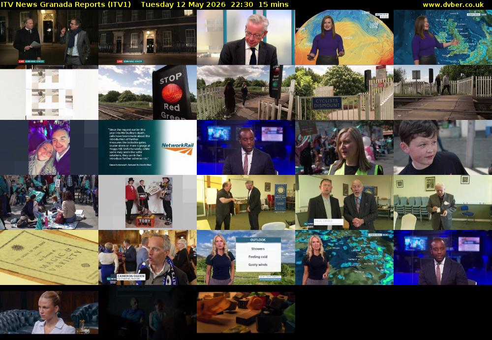 ITV News Granada Reports (ITV1) Tuesday 12 May 2026 22:30 - 22:45