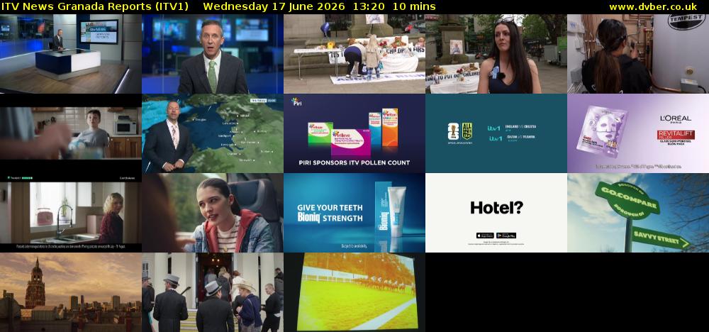 ITV News Granada Reports (ITV1) Wednesday 17 June 2026 13:20 - 13:30