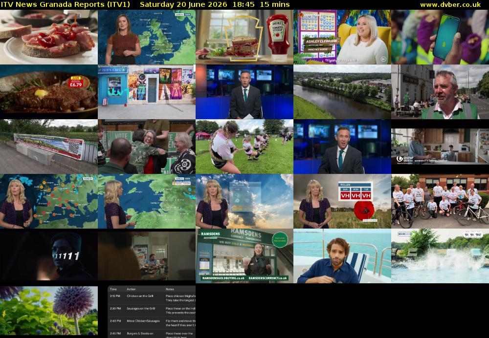 ITV News Granada Reports (ITV1) Saturday 20 June 2026 18:45 - 19:00