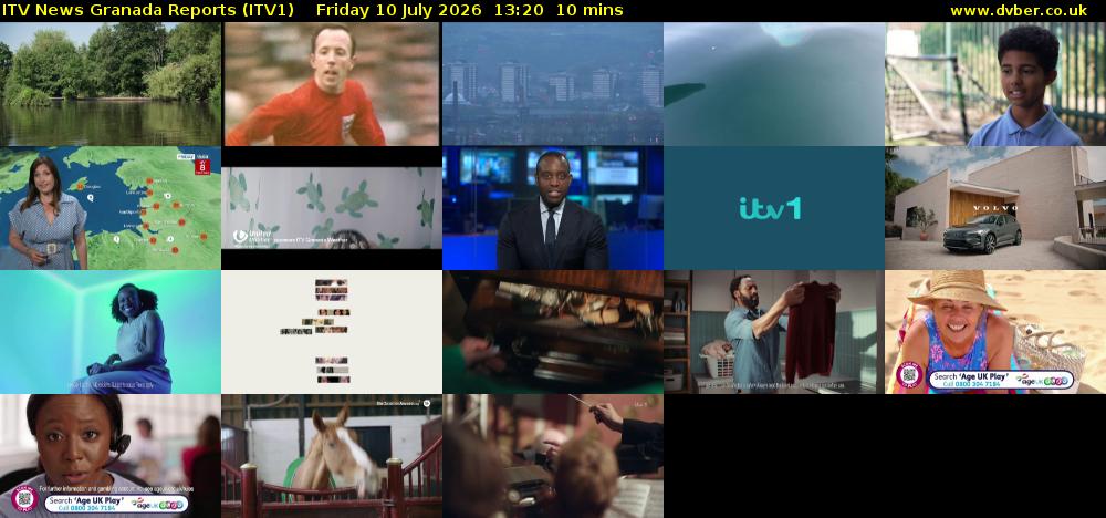 ITV News Granada Reports (ITV1) Friday 10 July 2026 13:20 - 13:30