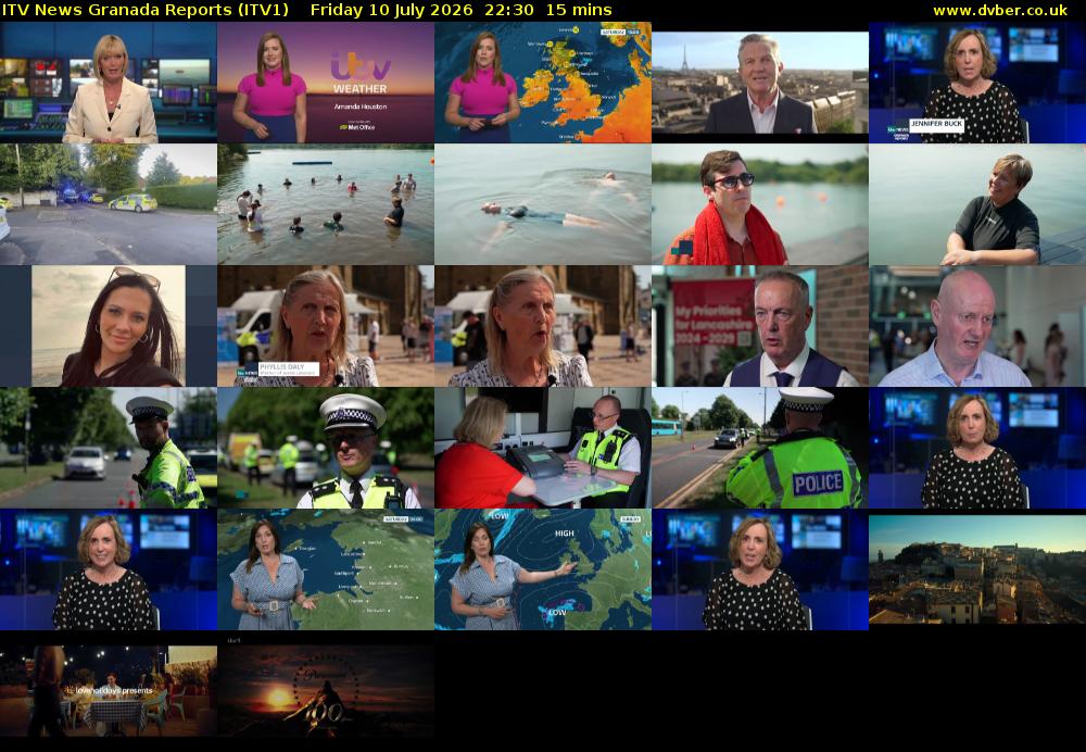 ITV News Granada Reports (ITV1) Friday 10 July 2026 22:30 - 22:45