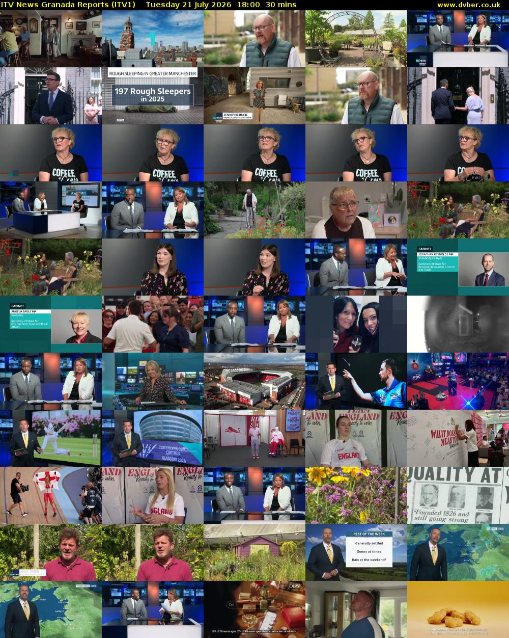 ITV News Granada Reports (ITV1) Tuesday 21 July 2026 18:00 - 18:30