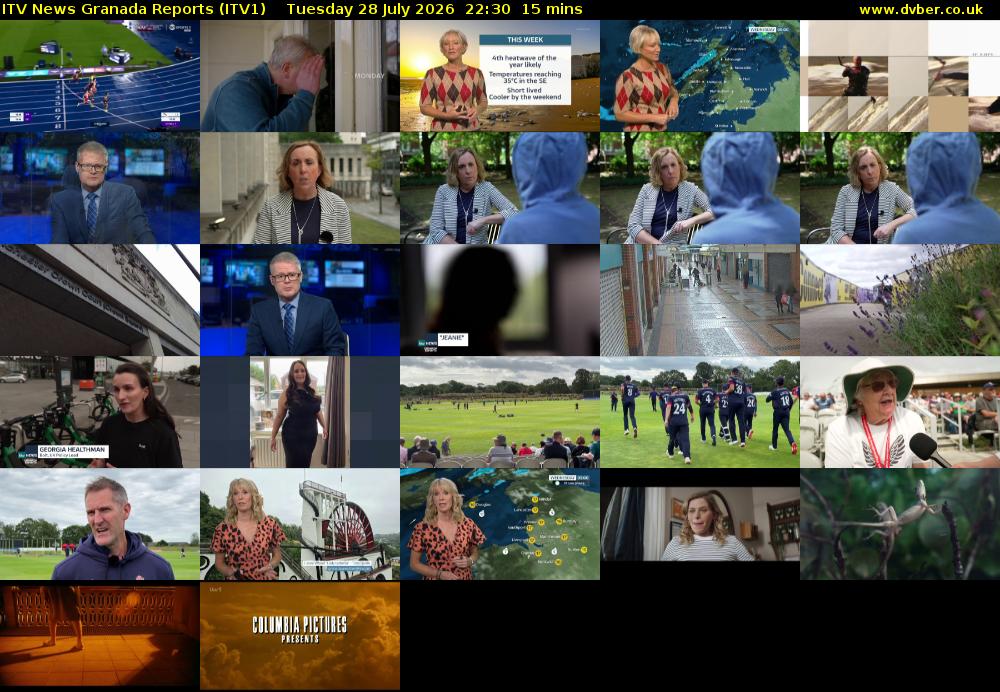 ITV News Granada Reports (ITV1) Tuesday 28 July 2026 22:30 - 22:45