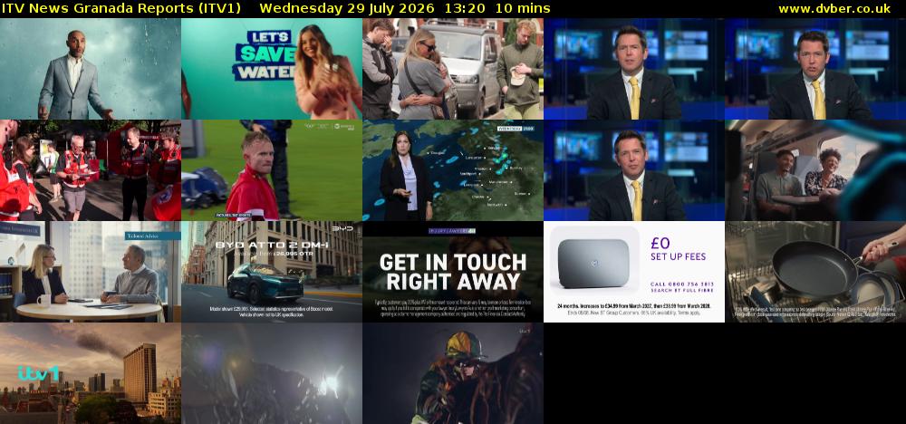 ITV News Granada Reports (ITV1) Wednesday 29 July 2026 13:20 - 13:30
