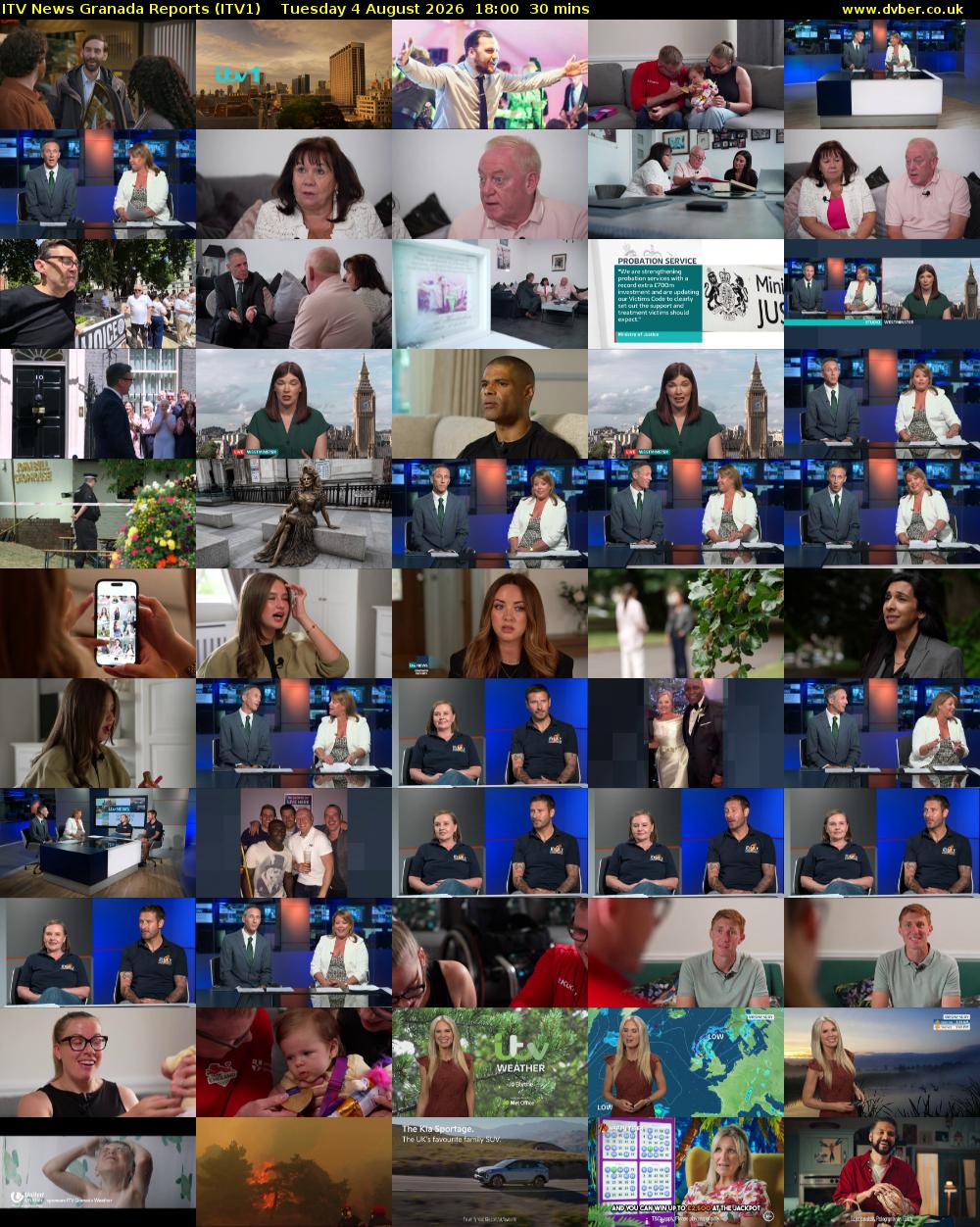 ITV News Granada Reports (ITV1) Tuesday 4 August 2026 18:00 - 18:30