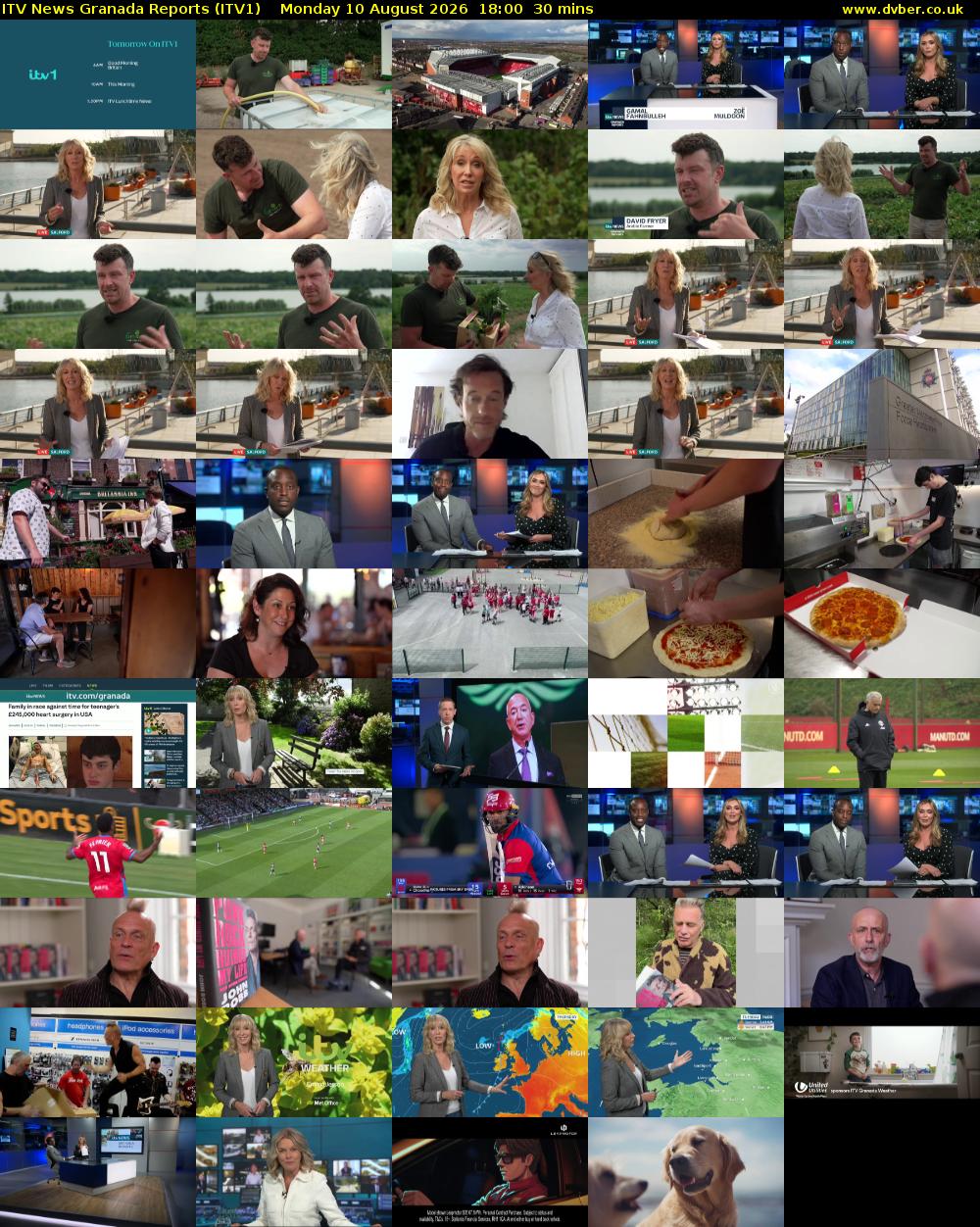 ITV News Granada Reports (ITV1) Monday 10 August 2026 18:00 - 18:30