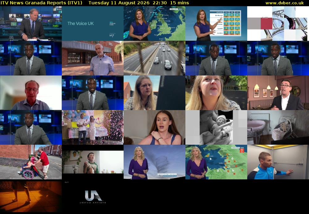 ITV News Granada Reports (ITV1) Tuesday 11 August 2026 22:30 - 22:45