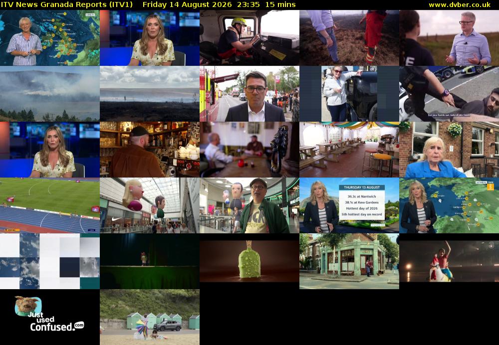 ITV News Granada Reports (ITV1) Friday 14 August 2026 23:35 - 23:50