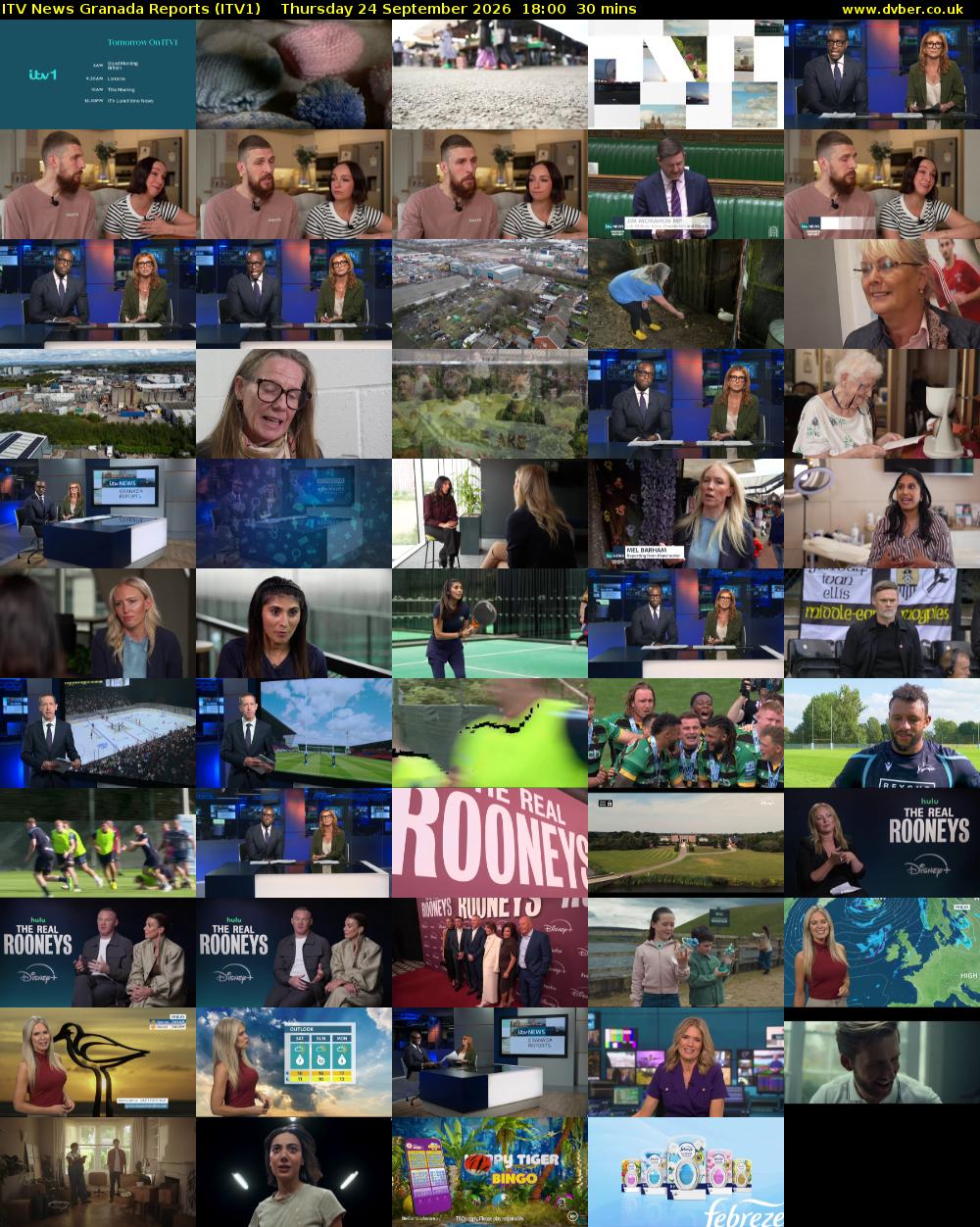 ITV News Granada Reports (ITV1) Thursday 24 September 2026 18:00 - 18:30