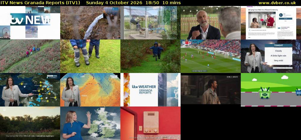 ITV News Granada Reports (ITV1) Sunday 4 October 2026 18:50 - 19:00