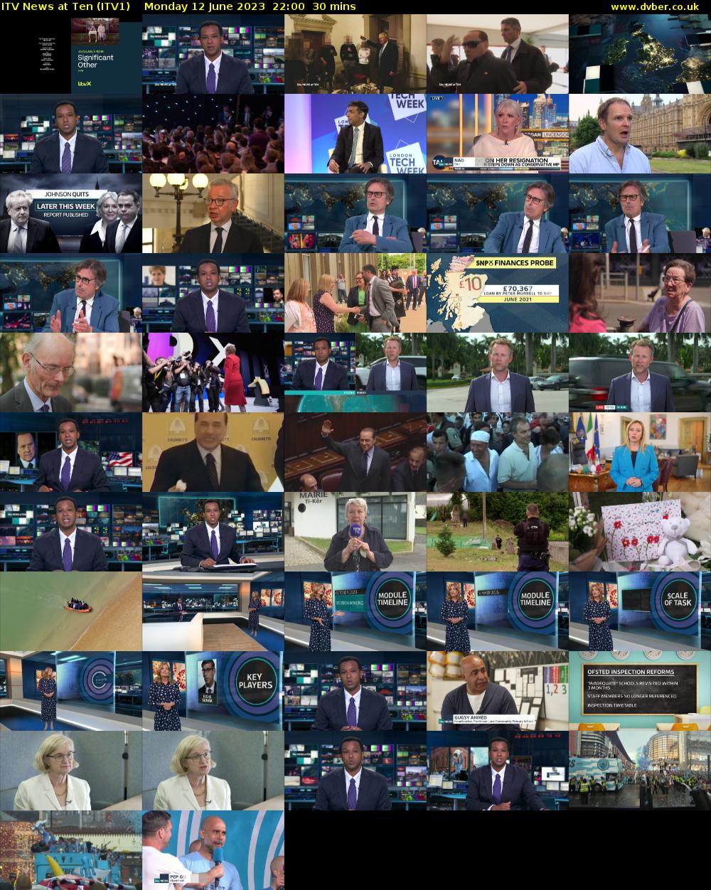 ITV News at Ten (ITV1) Monday 12 June 2023 22:00 - 22:30