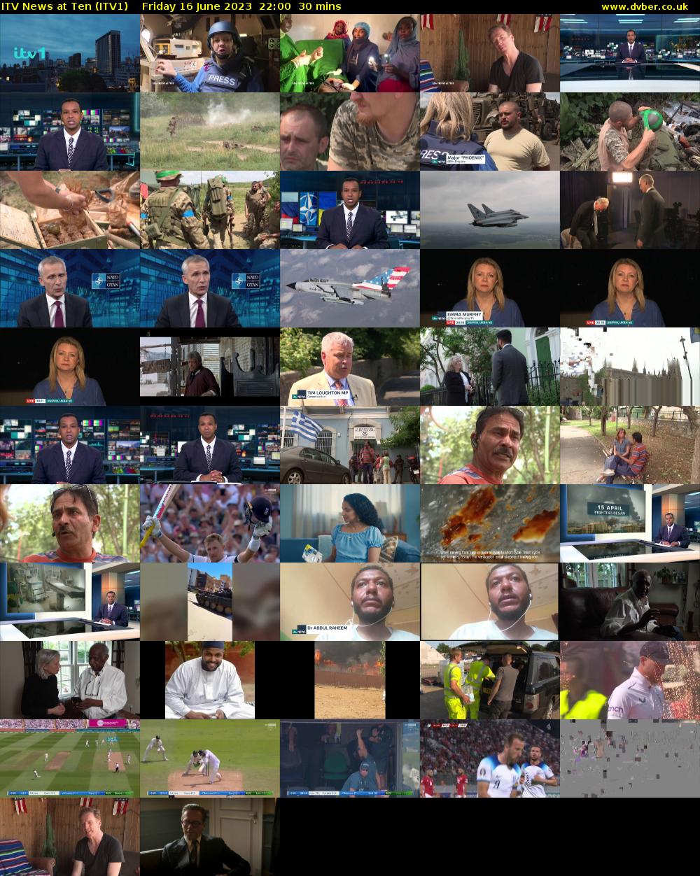 ITV News at Ten (ITV1) Friday 16 June 2023 22:00 - 22:30