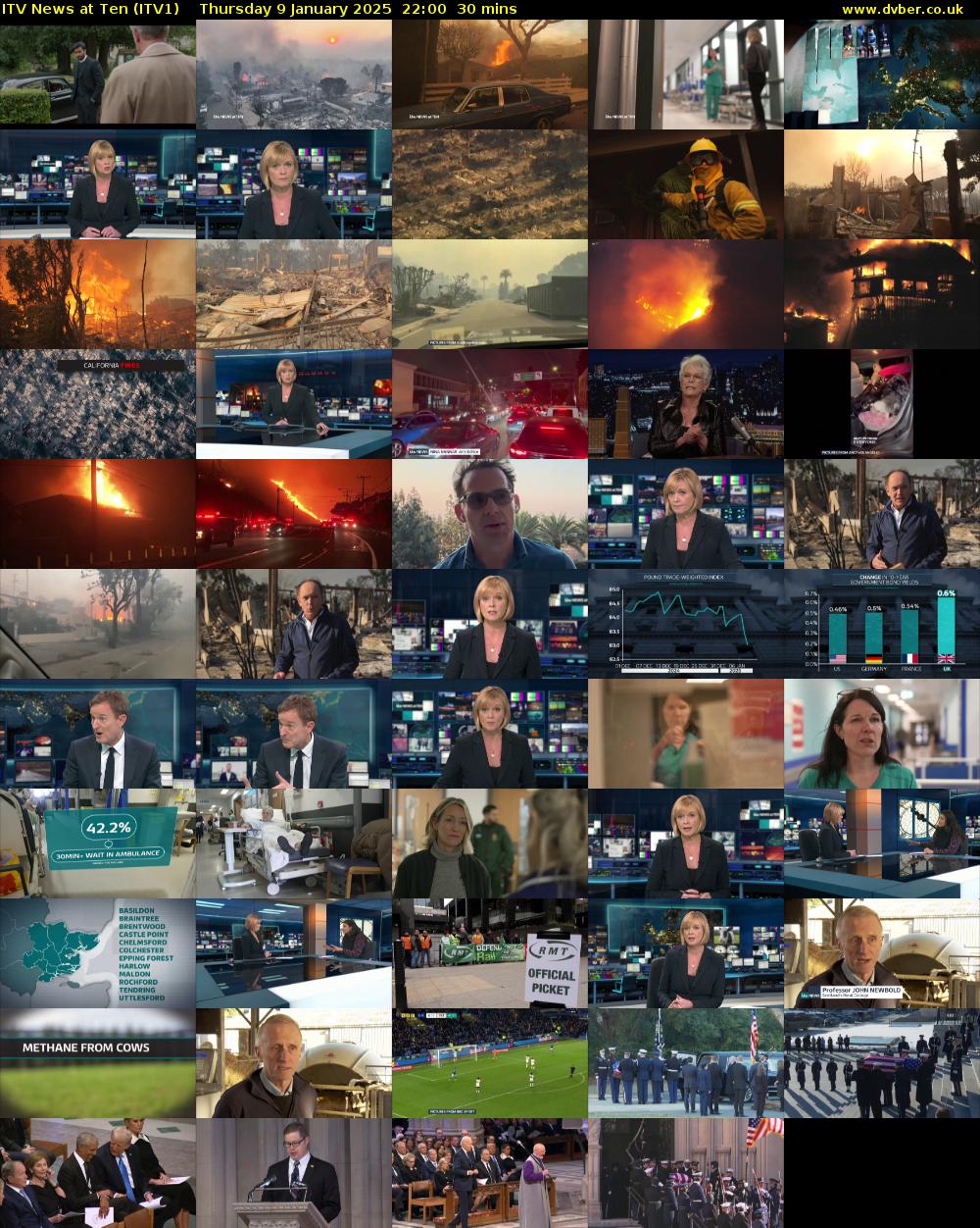 ITV News at Ten (ITV1) Thursday 9 January 2025 22:00 - 22:30