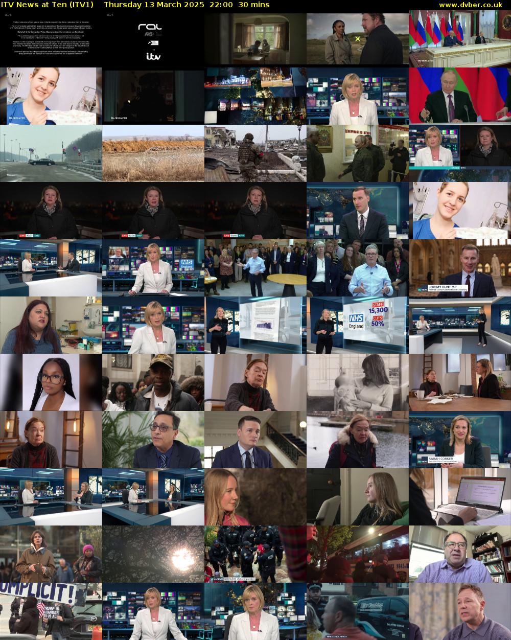 ITV News at Ten (ITV1) Thursday 13 March 2025 22:00 - 22:30