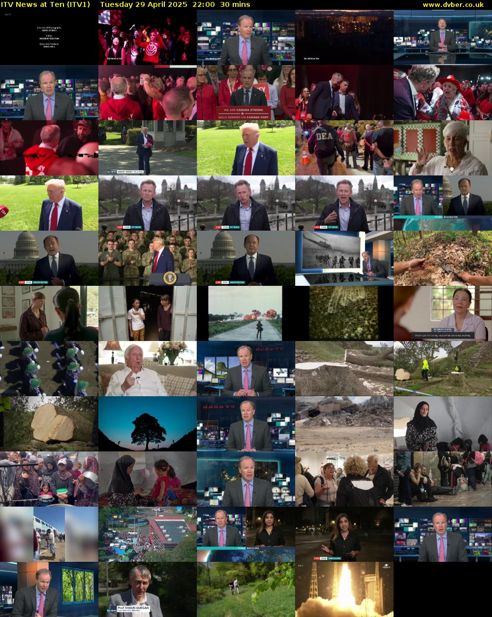 ITV News at Ten (ITV1) Tuesday 29 April 2025 22:00 - 22:30