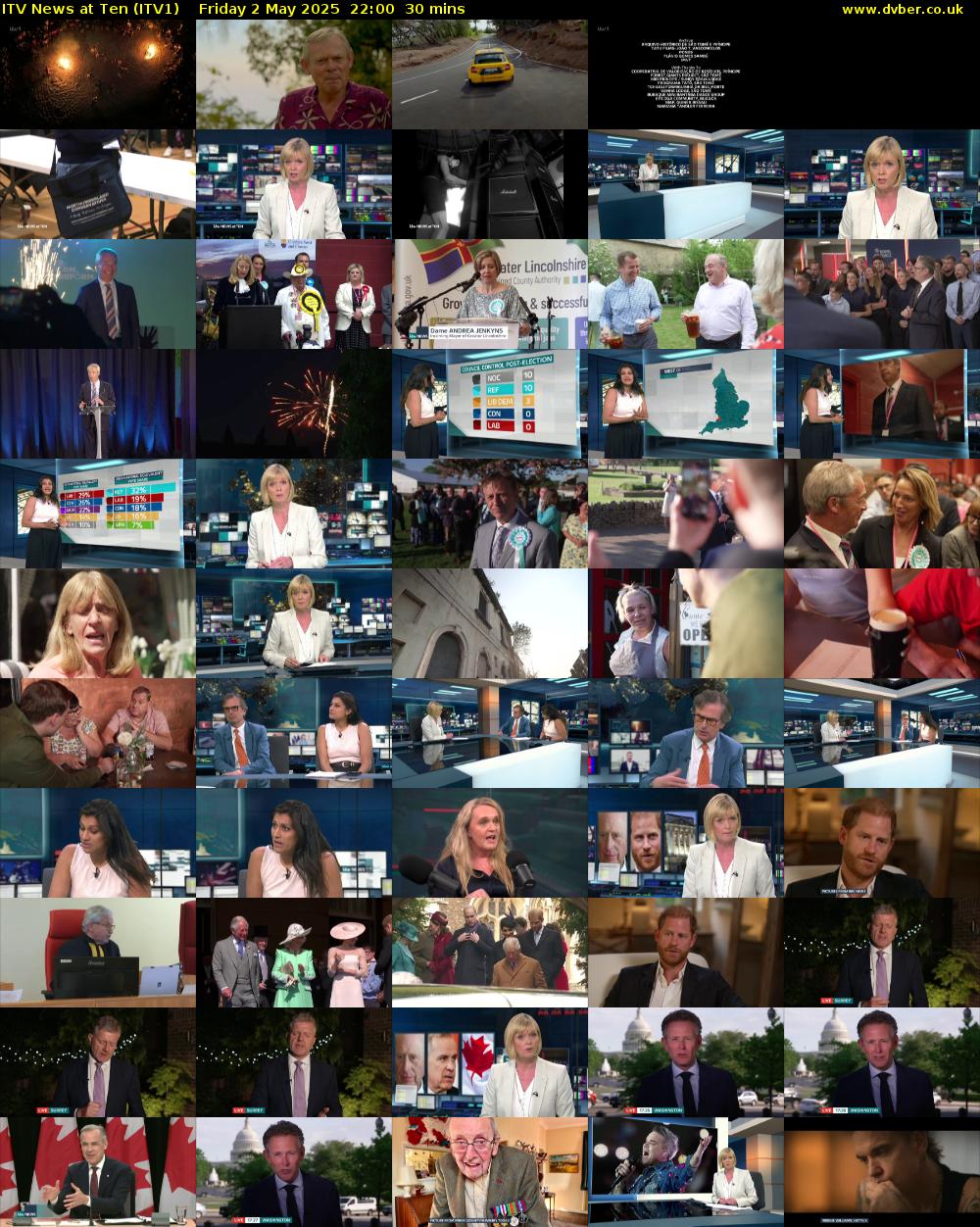 ITV News at Ten (ITV1) Friday 2 May 2025 22:00 - 22:30