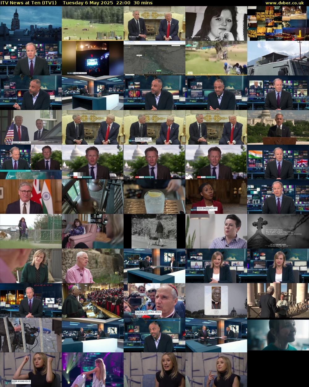 ITV News at Ten (ITV1) Tuesday 6 May 2025 22:00 - 22:30