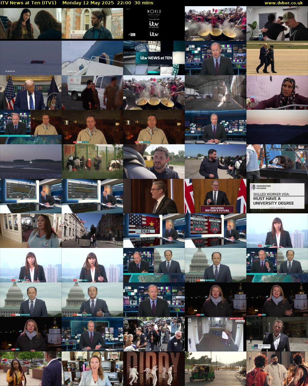 ITV News at Ten (ITV1) Monday 12 May 2025 22:00 - 22:30