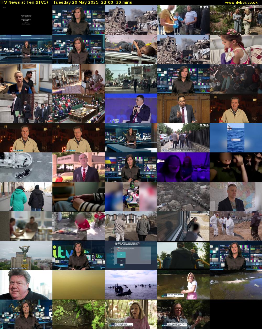 ITV News at Ten (ITV1) Tuesday 20 May 2025 22:00 - 22:30