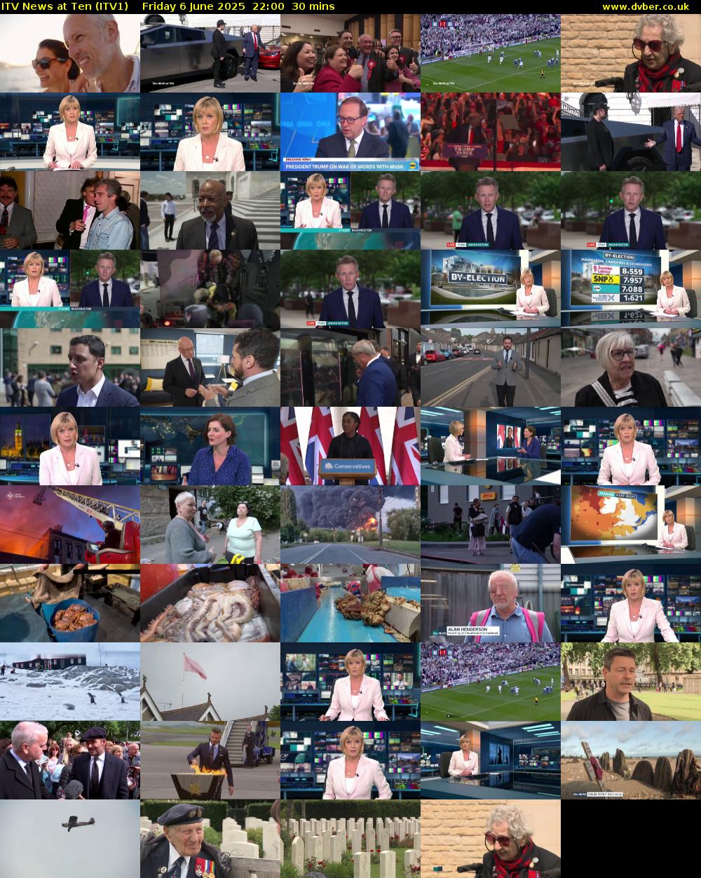 ITV News at Ten (ITV1) Friday 6 June 2025 22:00 - 22:30