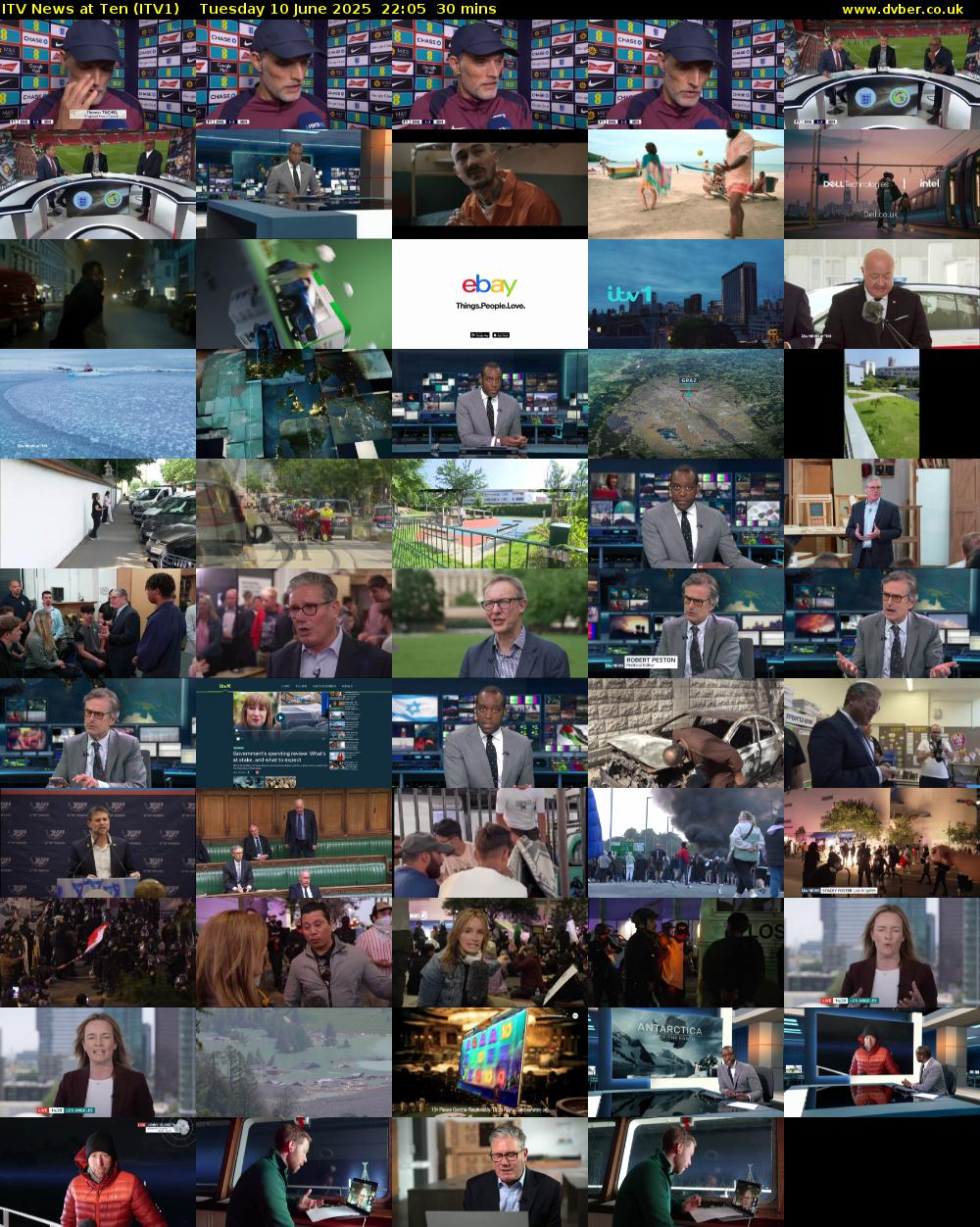 ITV News at Ten (ITV1) Tuesday 10 June 2025 22:05 - 22:35
