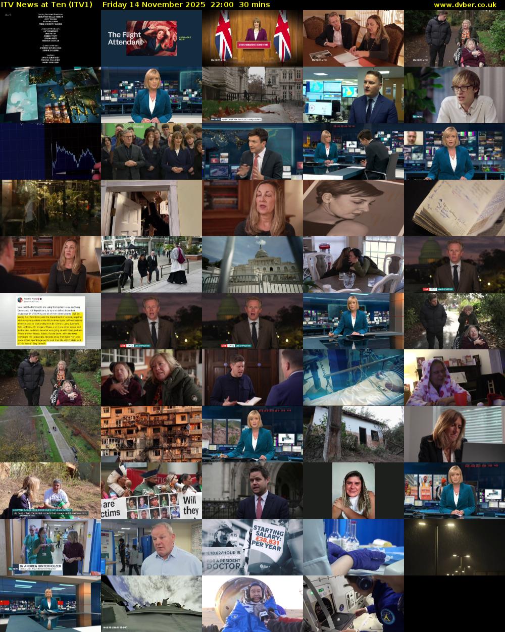 ITV News at Ten (ITV1) Friday 14 November 2025 22:00 - 22:30
