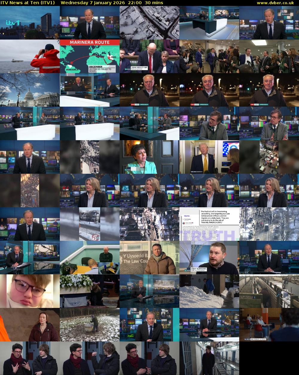 ITV News at Ten (ITV1) Wednesday 7 January 2026 22:00 - 22:30