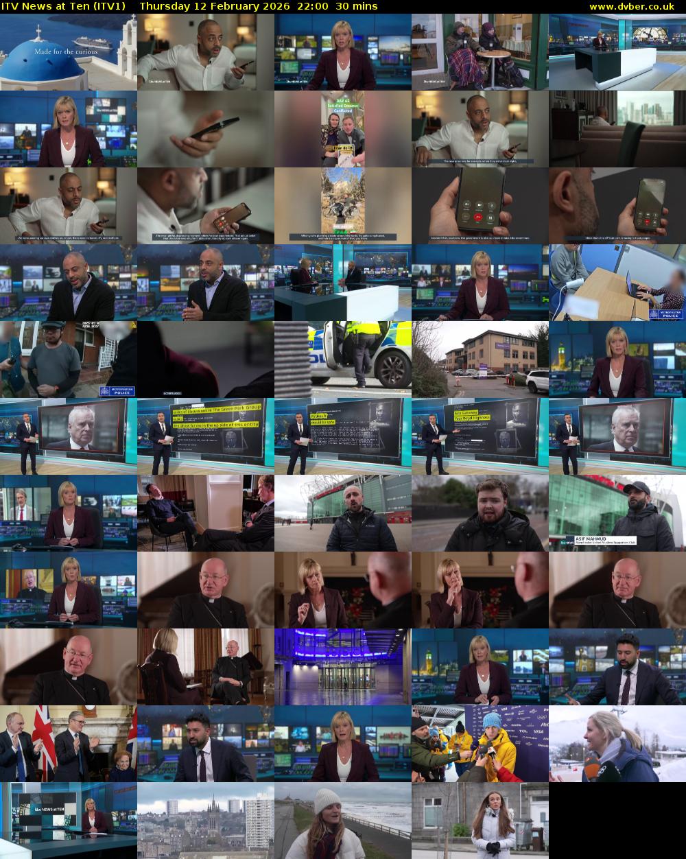 ITV News at Ten (ITV1) Thursday 12 February 2026 22:00 - 22:30