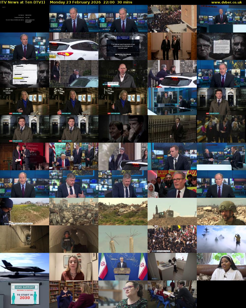 ITV News at Ten (ITV1) Monday 23 February 2026 22:00 - 22:30