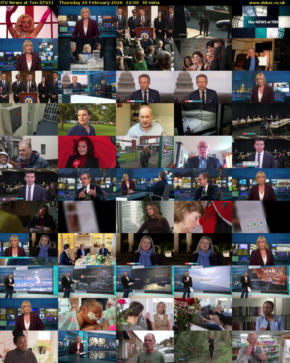 ITV News at Ten (ITV1) Thursday 26 February 2026 22:00 - 22:30
