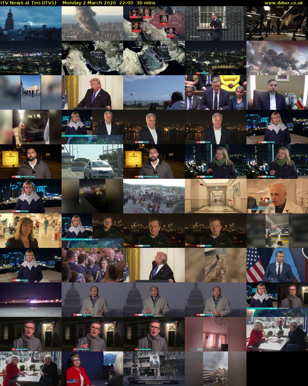 ITV News at Ten (ITV1) Monday 2 March 2026 22:00 - 22:30