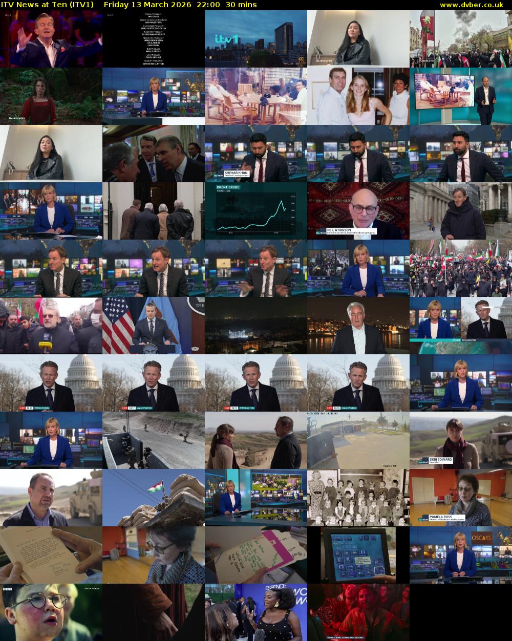ITV News at Ten (ITV1) Friday 13 March 2026 22:00 - 22:30