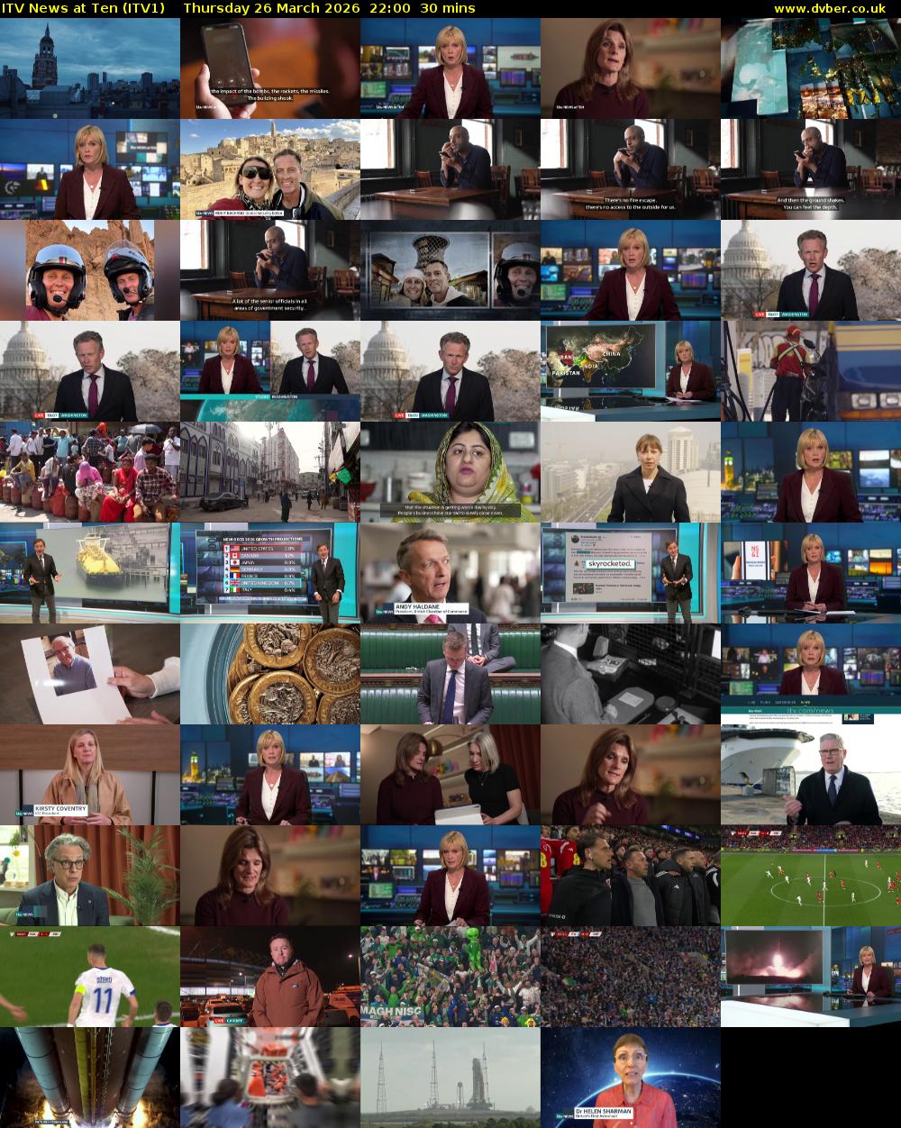 ITV News at Ten (ITV1) Thursday 26 March 2026 22:00 - 22:30
