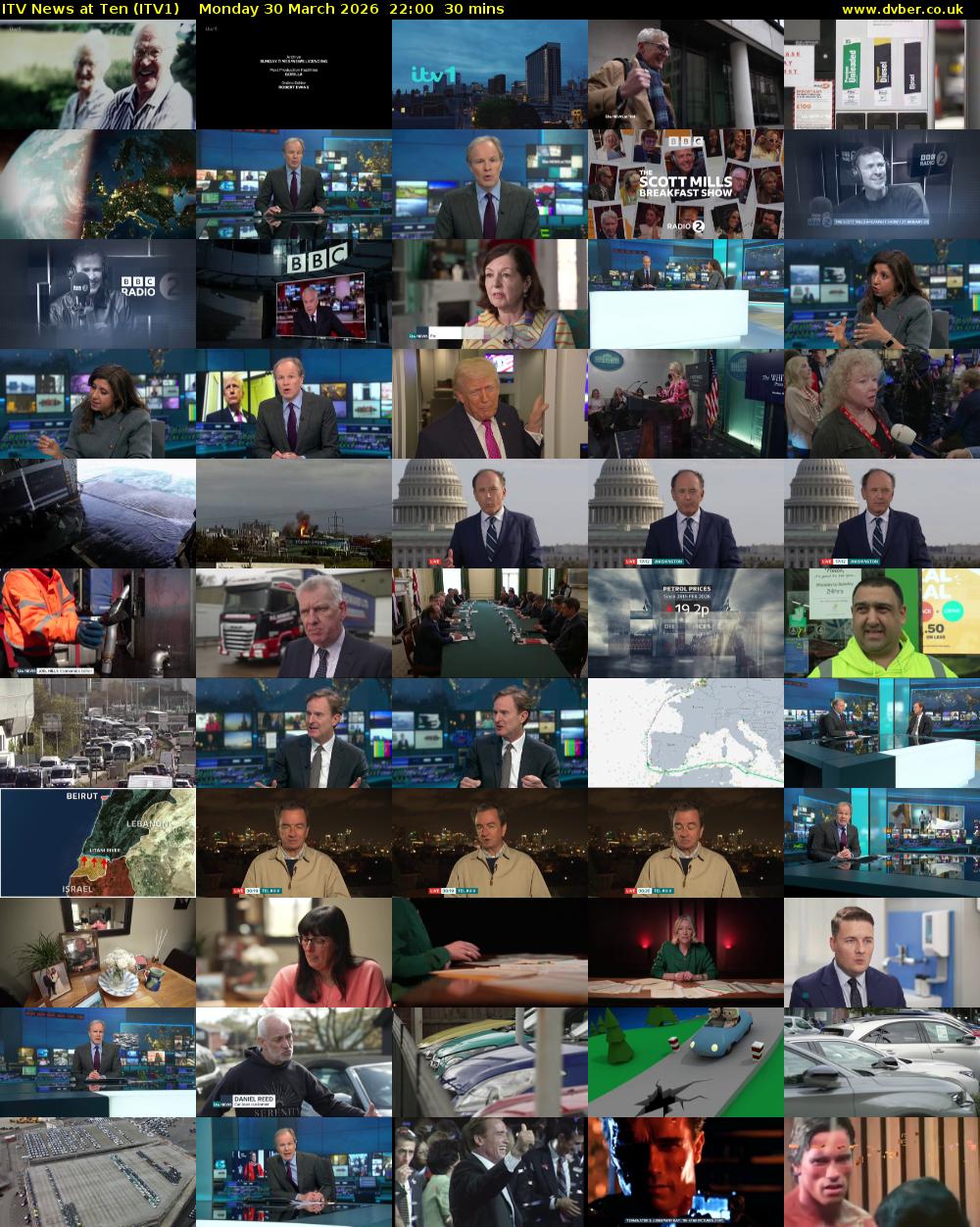 ITV News at Ten (ITV1) Monday 30 March 2026 22:00 - 22:30