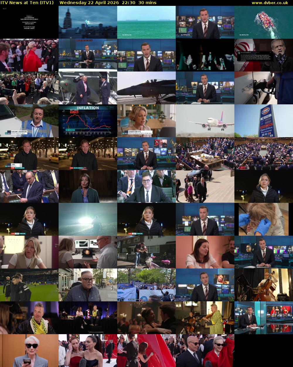 ITV News at Ten (ITV1) Wednesday 22 April 2026 22:30 - 23:00